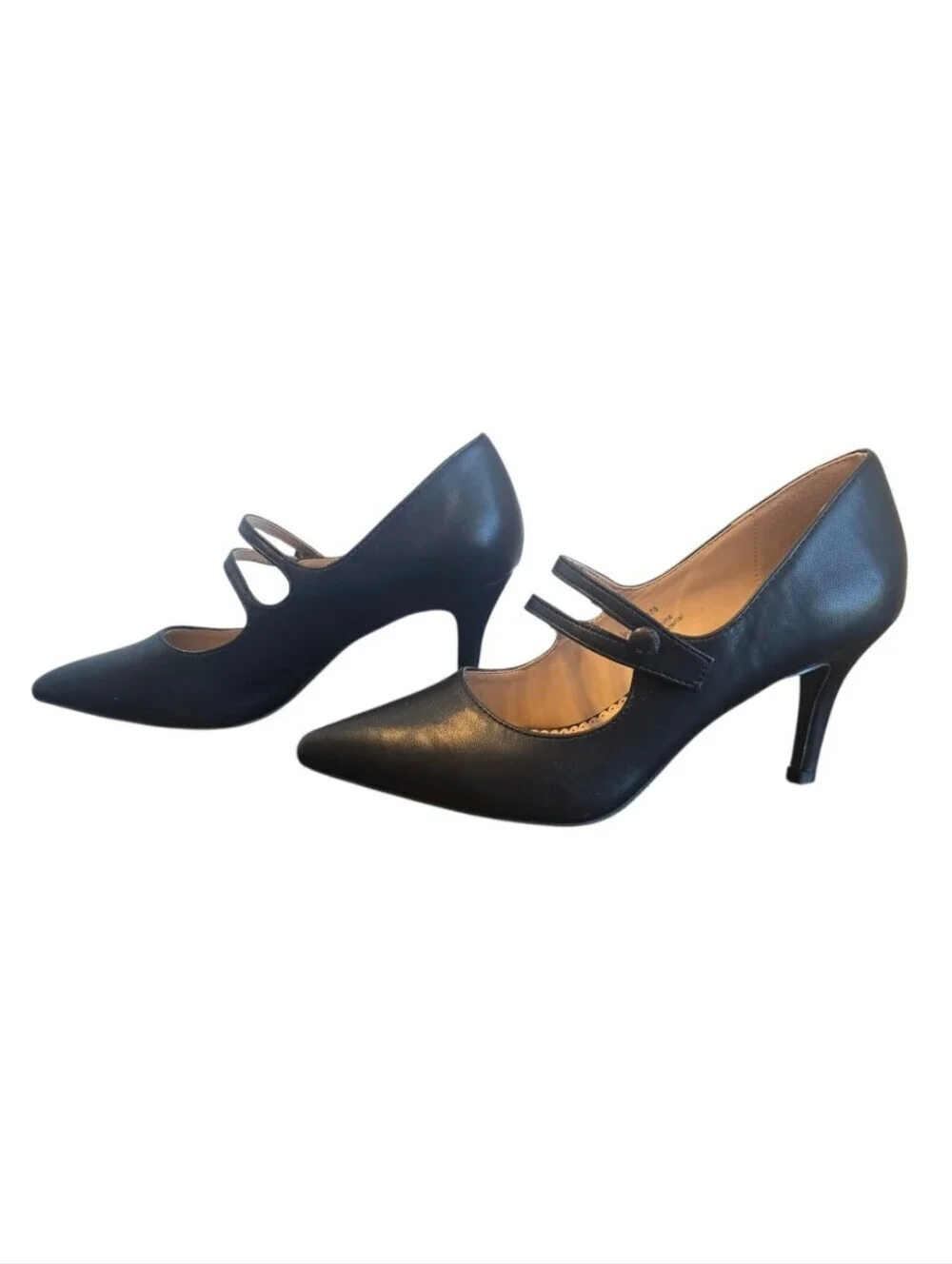 Journee Collection Sidney Black Faux Leather Mary Jane Pump 6.5